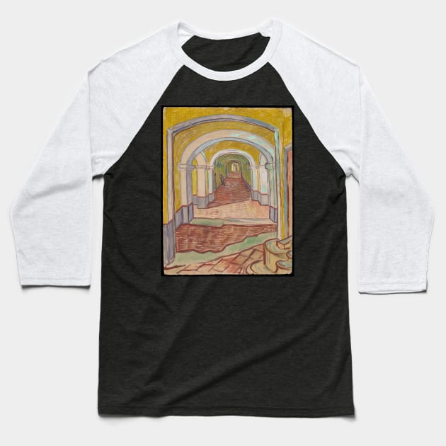 Corridor in the Asylum Baseball T-Shirt by VincentvanGogh